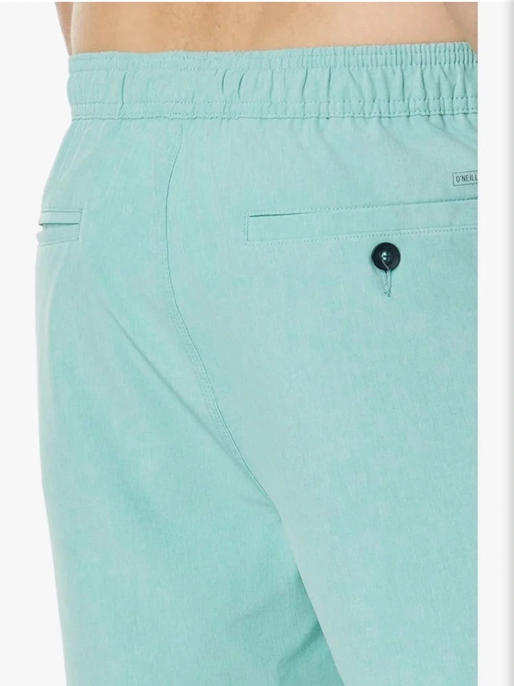 NWT O'NEILL Mens Shorts XXL Aqua Blue 18 Reserve Elastic Waist Hybrid Fast Dry